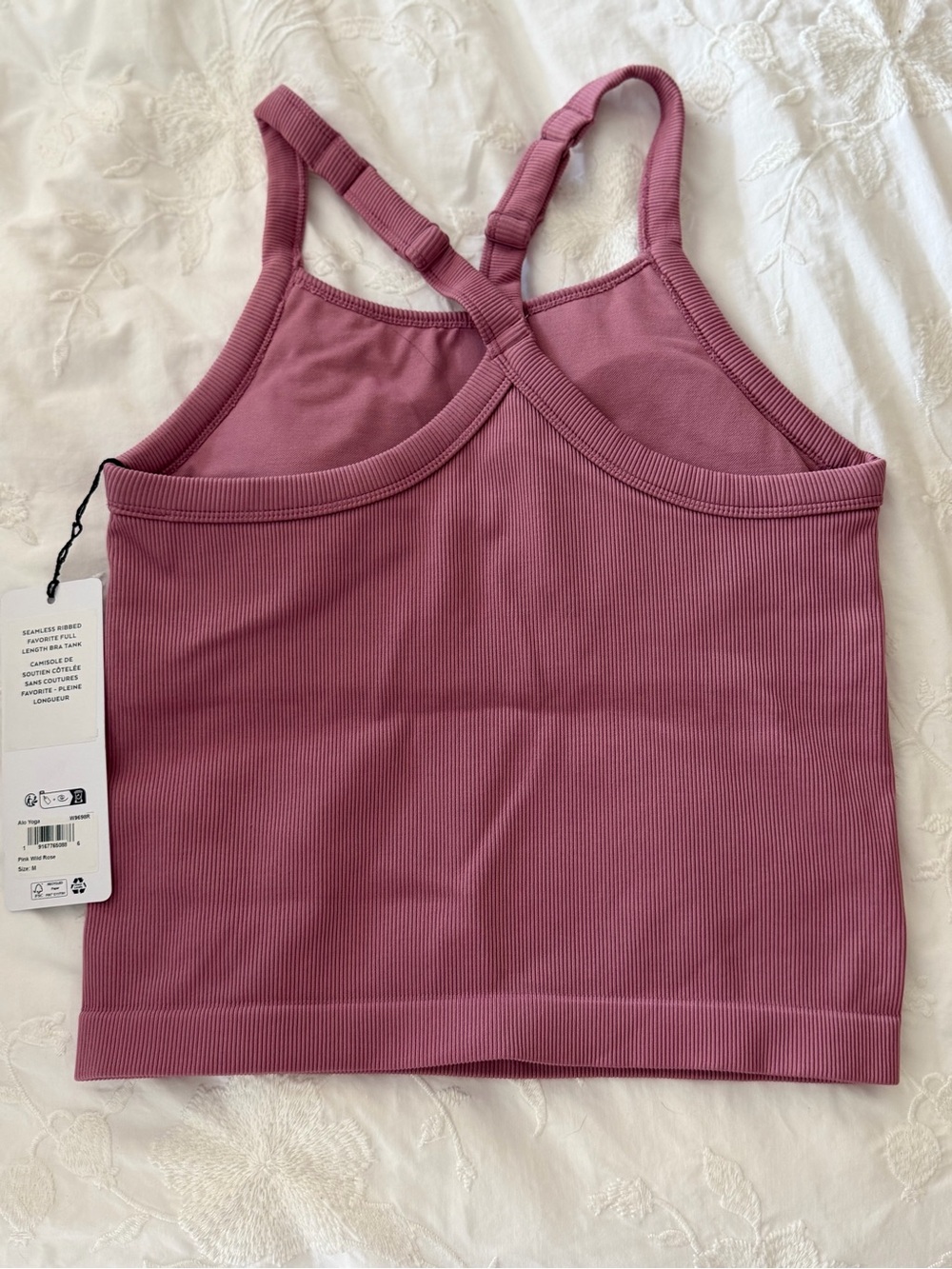 ALO Yoga Pink Seamless Crop Tank - Picture 5 of 5